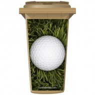 Golf Ball In Long Grass Wheelie Bin Sticker Panel